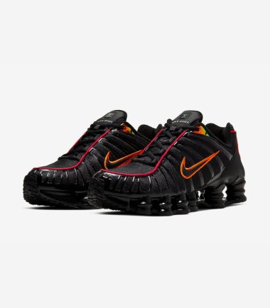 Nike shox tl black orange